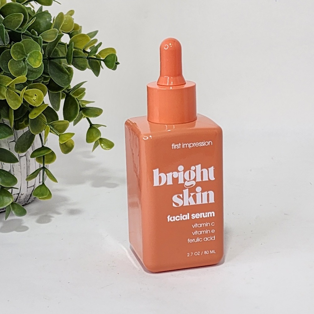 First Impression Bright Skin Face Serum Vitamin C Vitamin E & Ferulic Acid 2.7oz